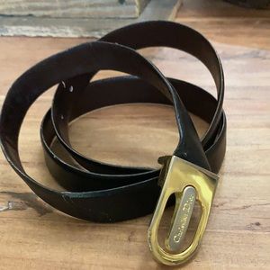 Christian Dior Vintage Italian Logo Belt